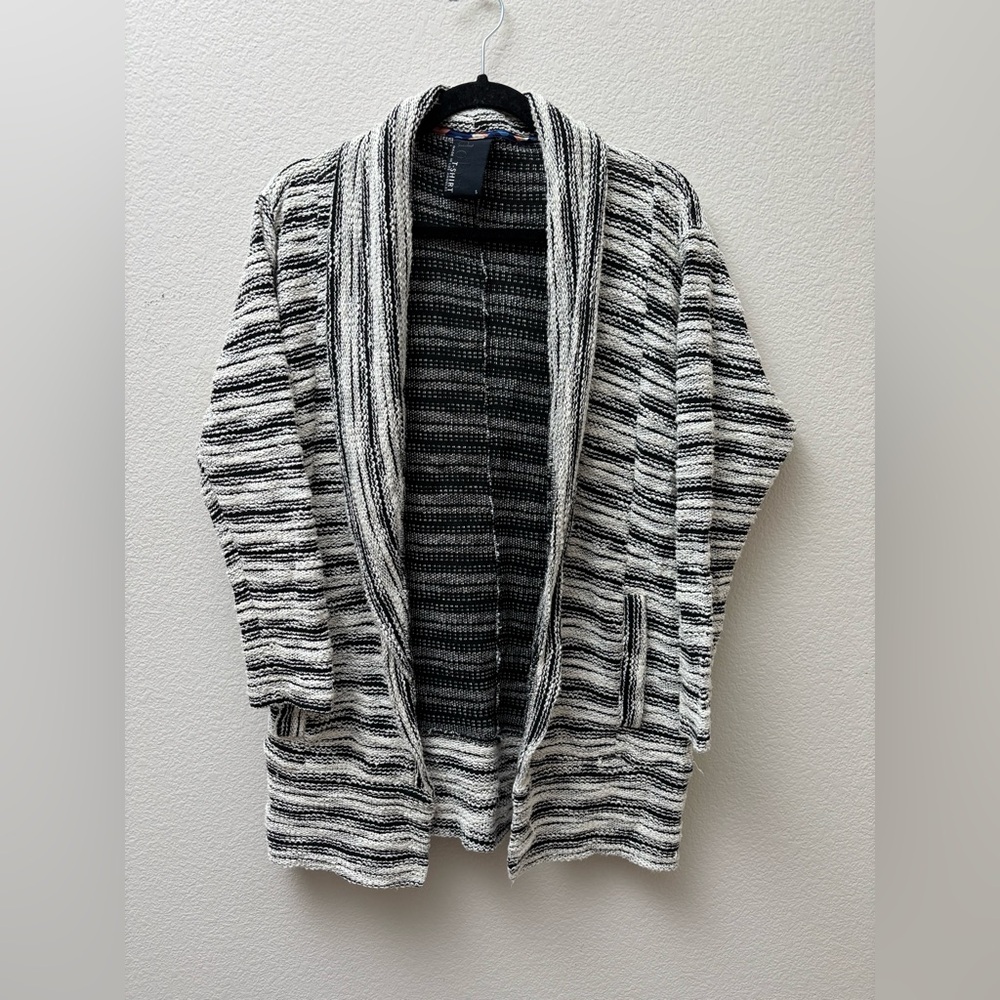 Anthropologie Dolan Verona textured long cardigan duster size small S pockets - Picture 5 of 13